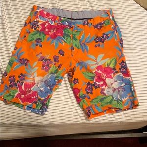 Polo floral shorts